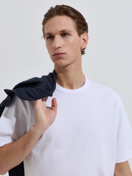 T-shirt interlock em algod�o