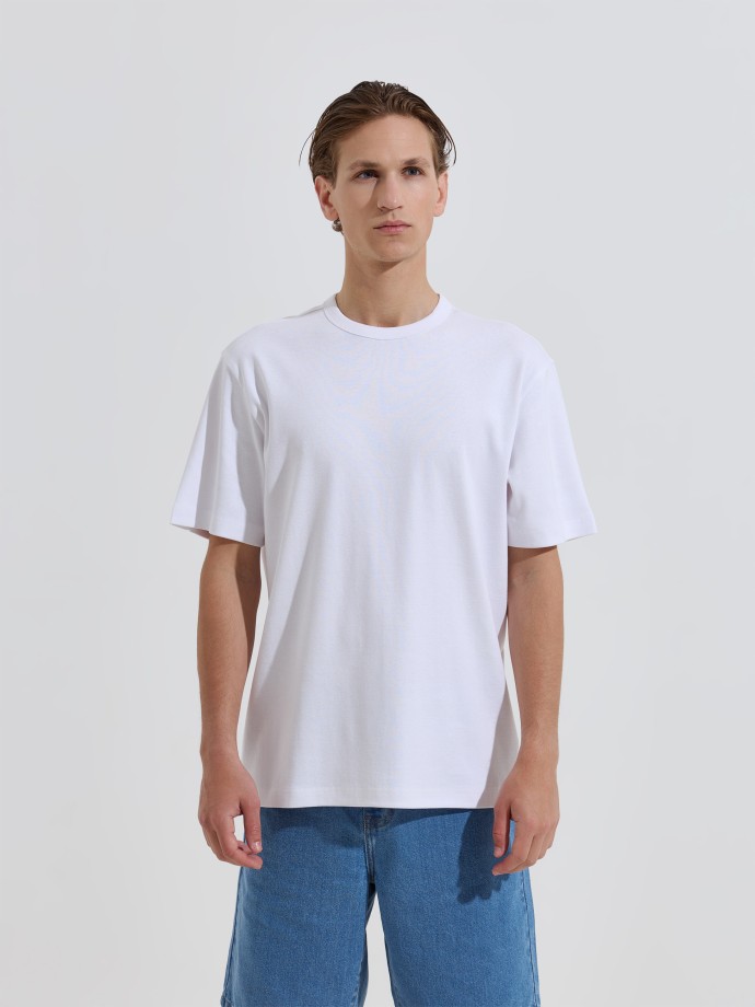 T-shirt interlock em algod�o