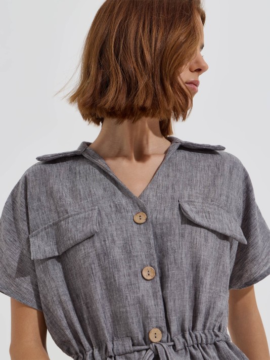Blusa com cintura ajust�vel