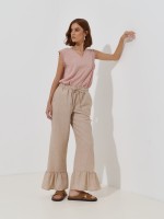 Cal�as fluidas com folho na bainha