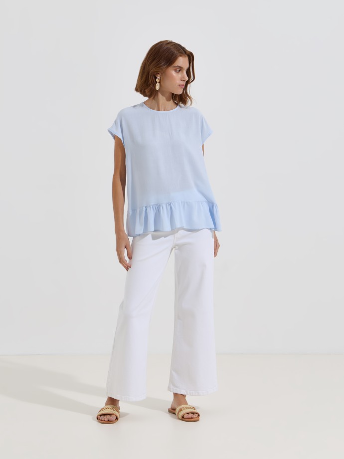 Blusa com folho