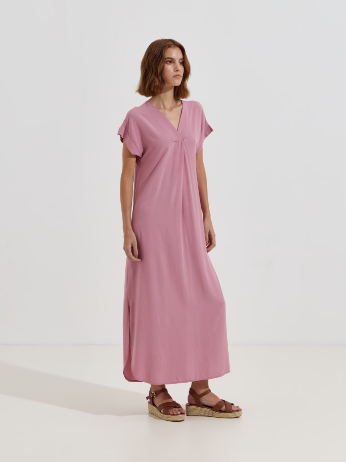 Vestido comprido flu�do