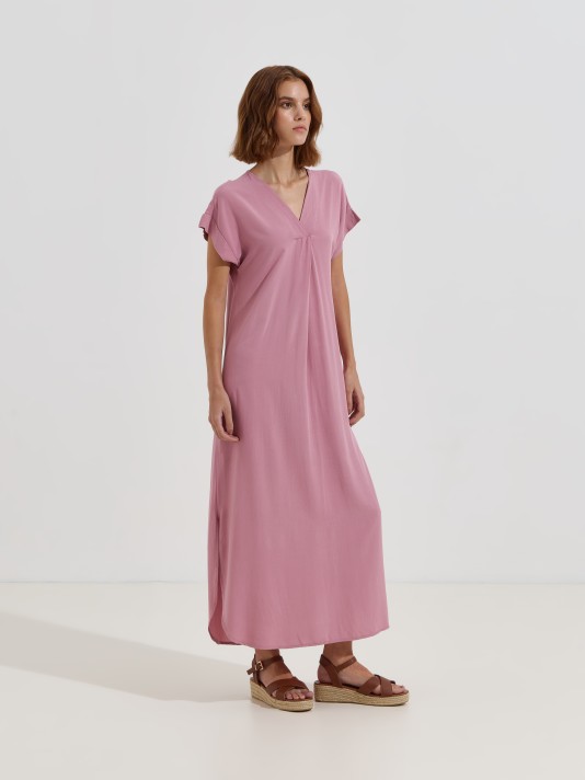 Vestido comprido fluído Vestido comprido fluído