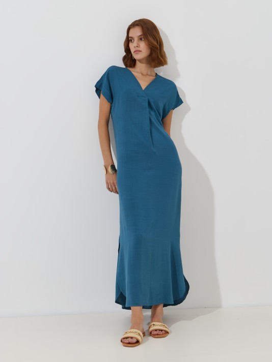 Vestido comprido fluído Vestido comprido fluído