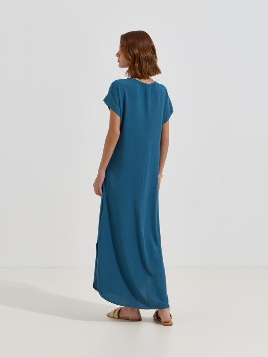 Vestido comprido fluído Vestido comprido fluído
