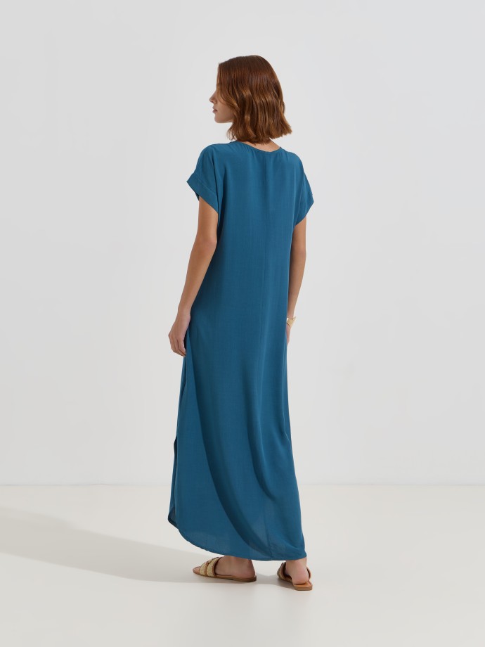 Vestido comprido flu�do