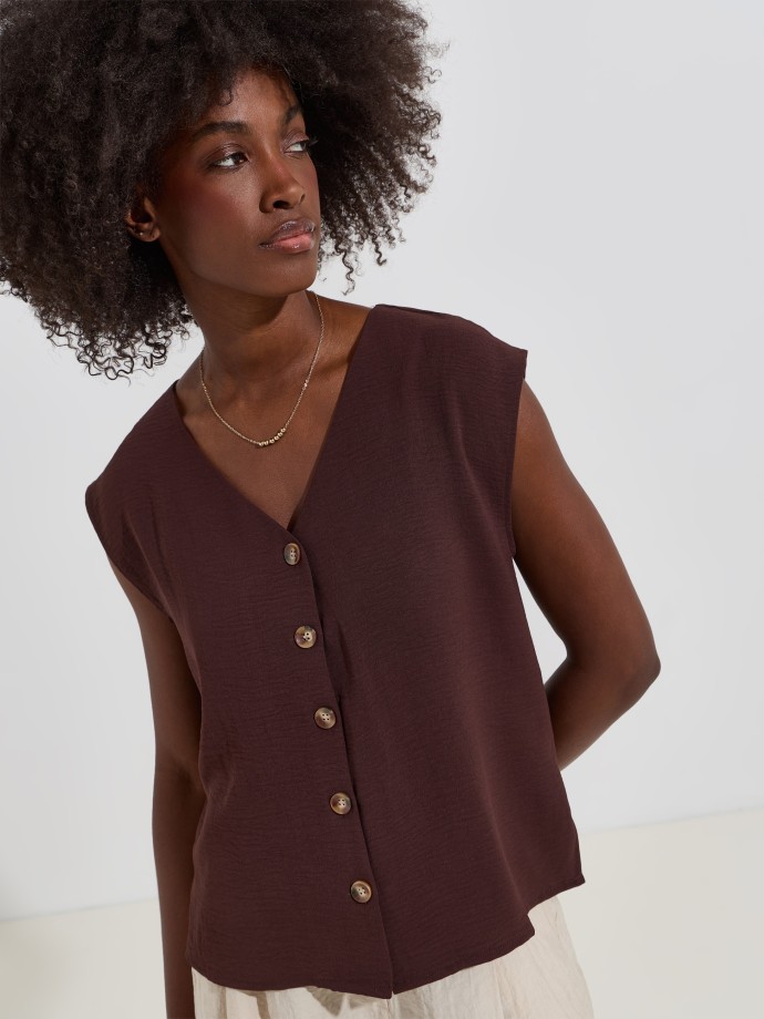 Blusa com bot�es