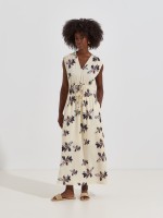 Vestido comprido estampado