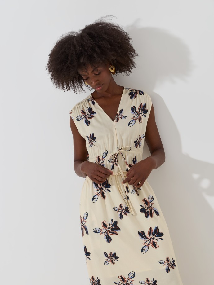Vestido comprido estampado