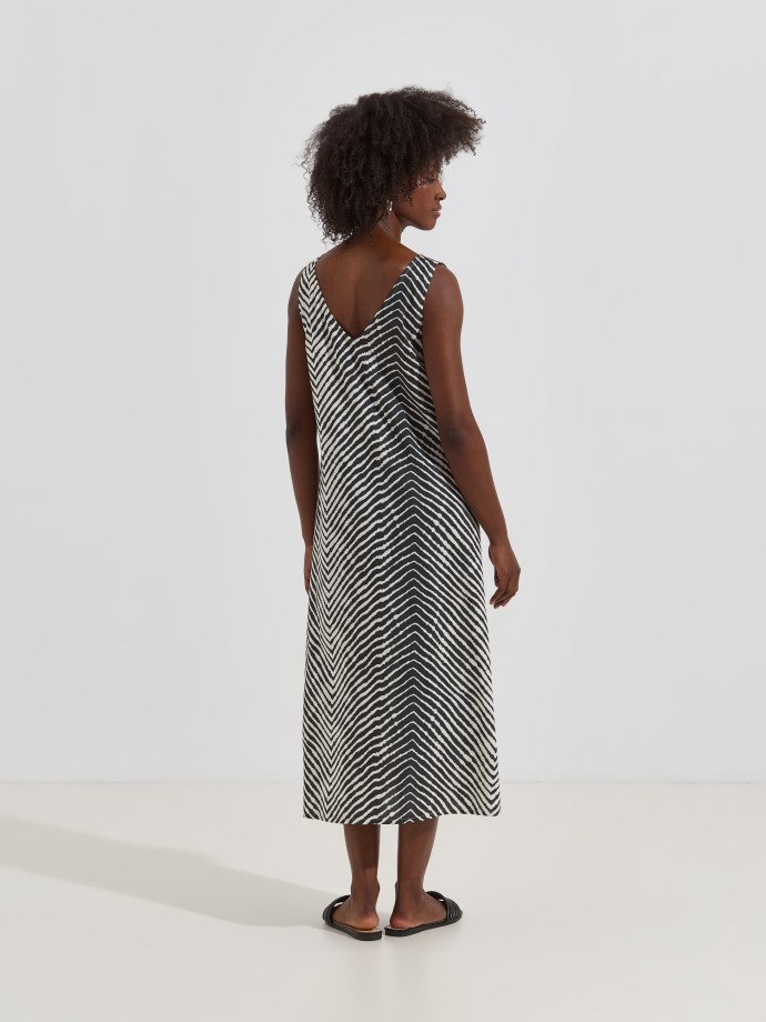 Vestido midi estampado