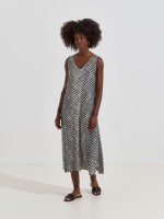 Vestido midi estampado