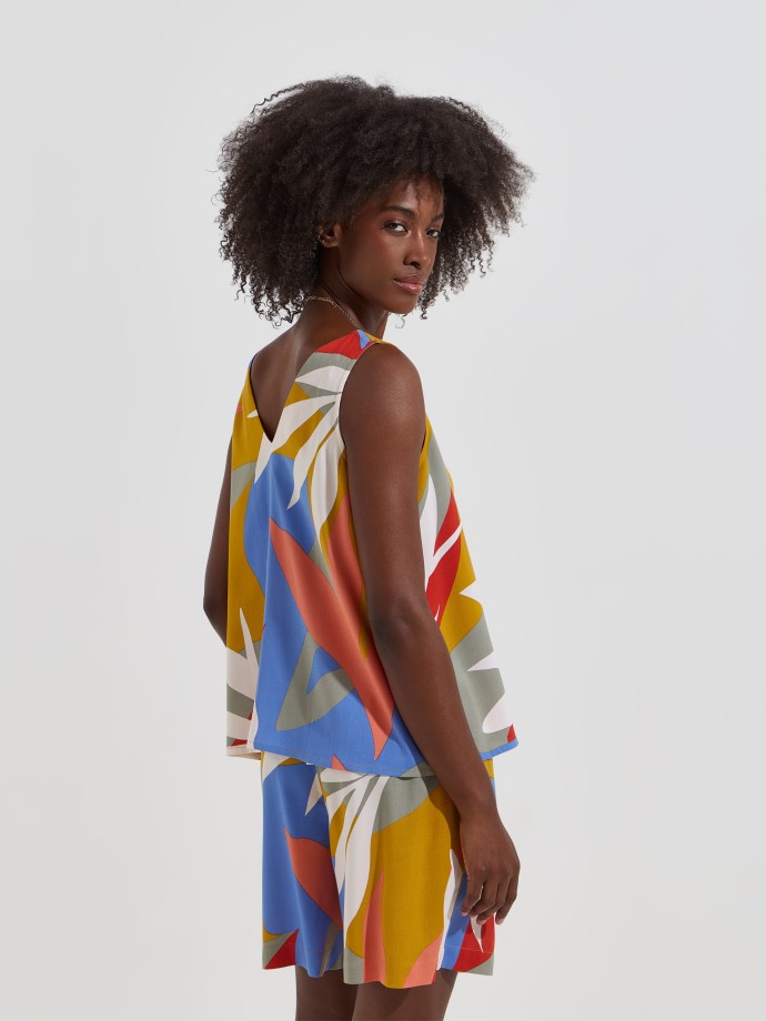 Top estampado