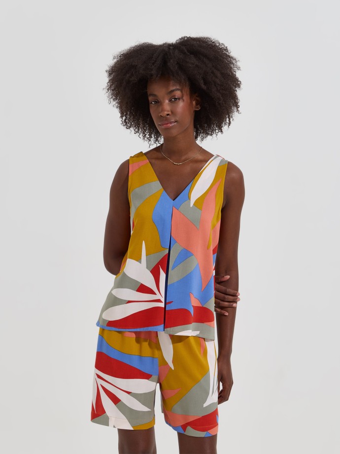 Top estampado