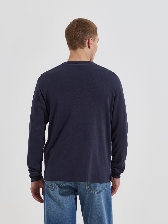 Camisola b�sica de manga comprida
