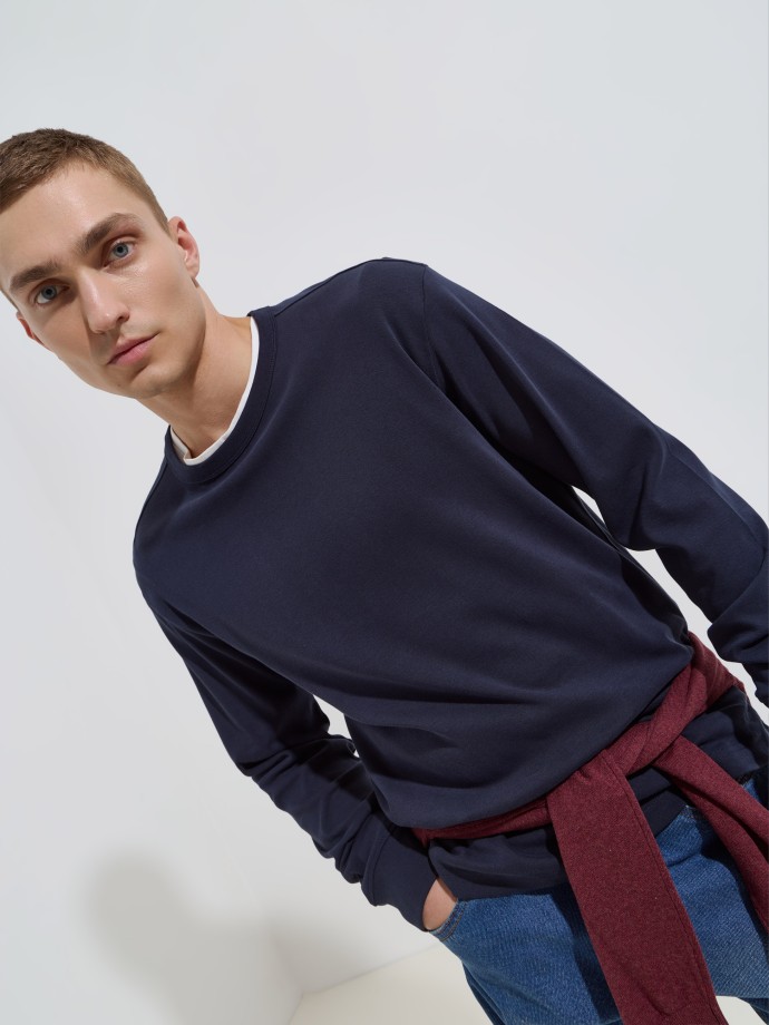 Camisola b�sica de manga comprida