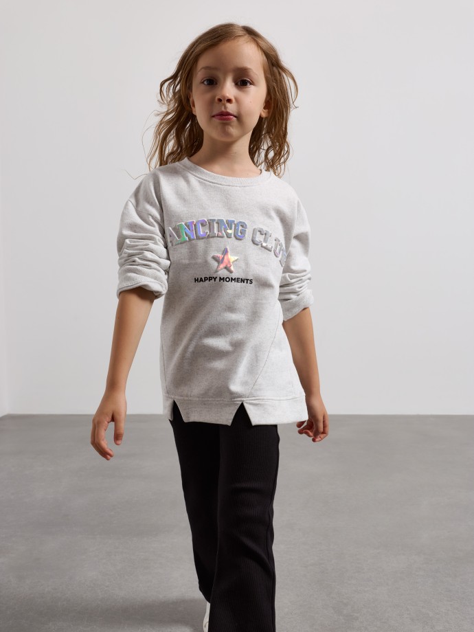 Conjunto de sweatshirt e leggings