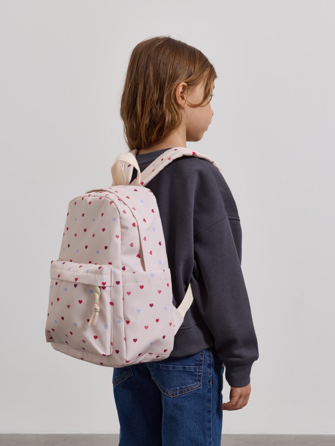 Mochila com corações Mochila com corações