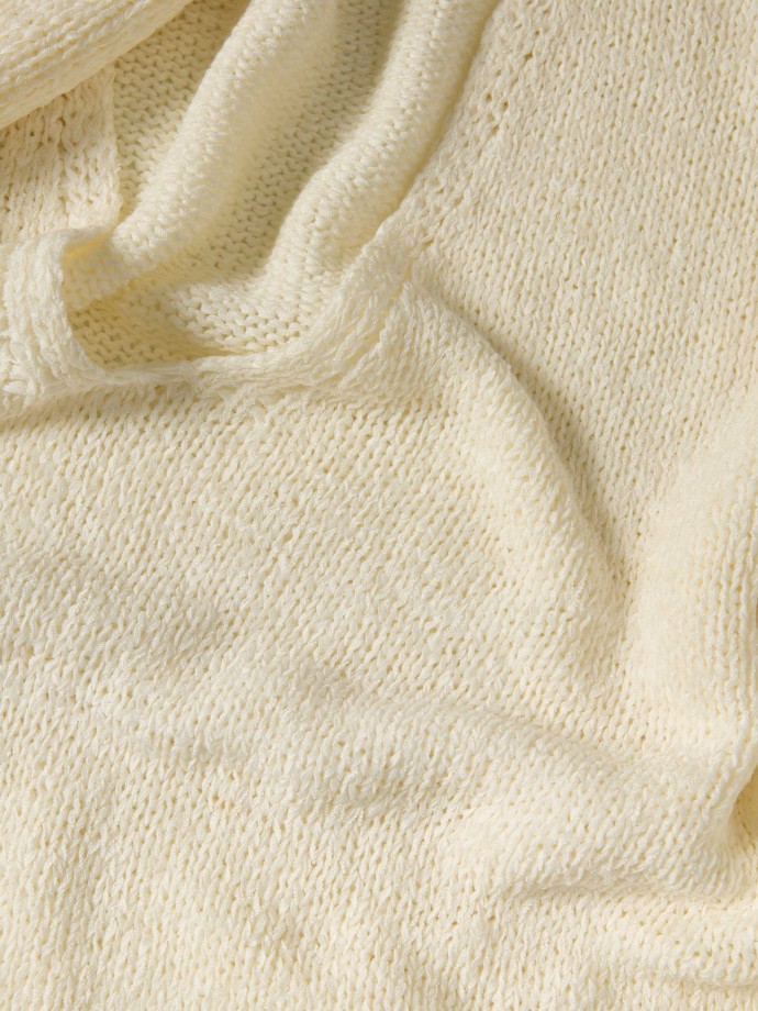 Camisola de malha com decote em V