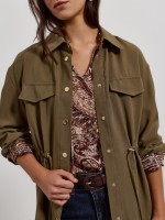 Sobrecamisa com cord�o ajust�vel