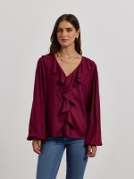 Blusa com folhos