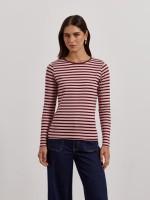 Camisola �s riscas com detalhe brilhante