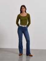 Cal�as de ganga bootcut push-up