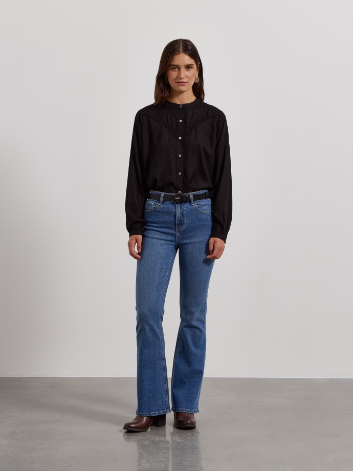 Camisa com renda