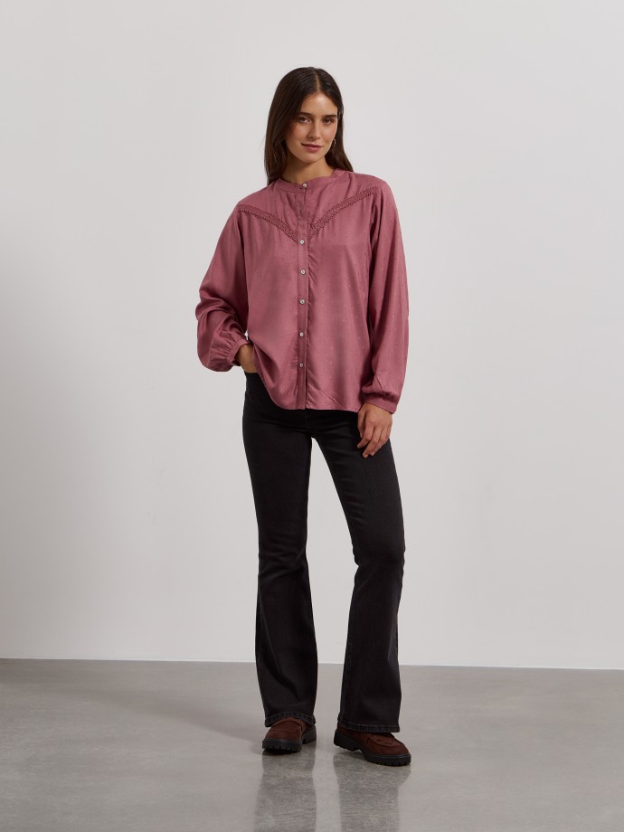 Camisa com renda