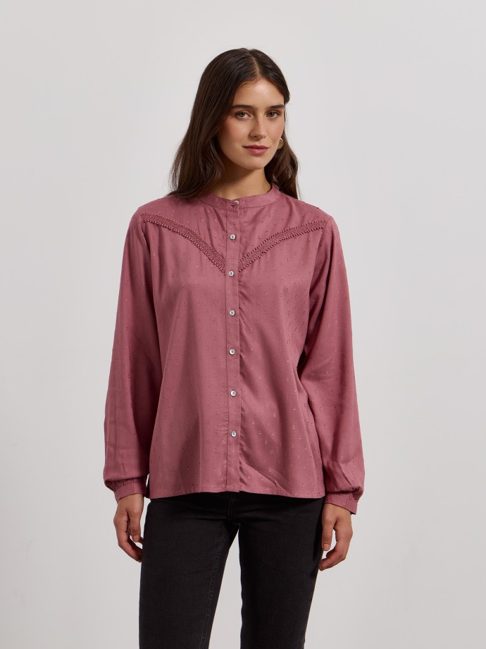 Camisa com renda