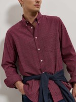 Camisa aos quadrados com bolso