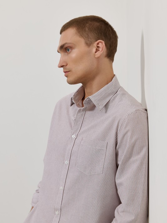 Camisa oxford �s riscas
