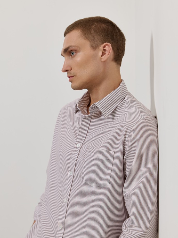 Camisa oxford �s riscas