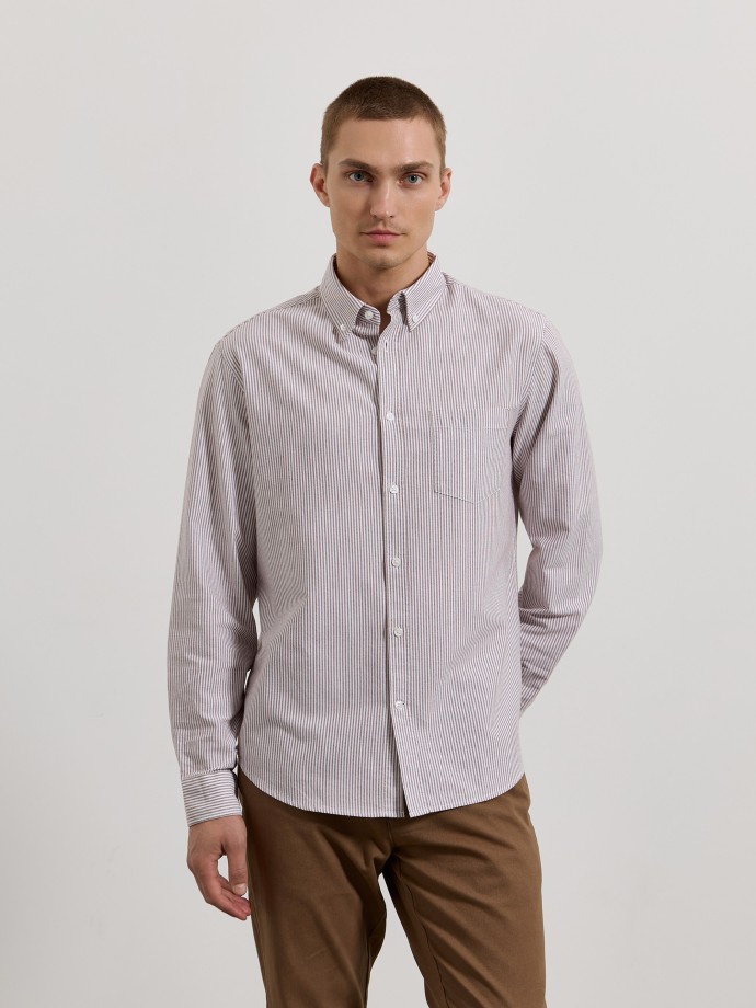 Camisa oxford �s riscas