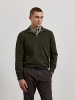 Camisola de malha com fecho