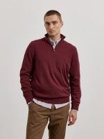 Camisola de malha com fecho