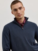 Camisola de malha com fecho