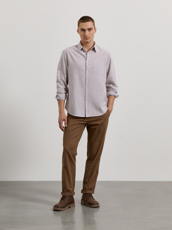Camisa oxford �s riscas