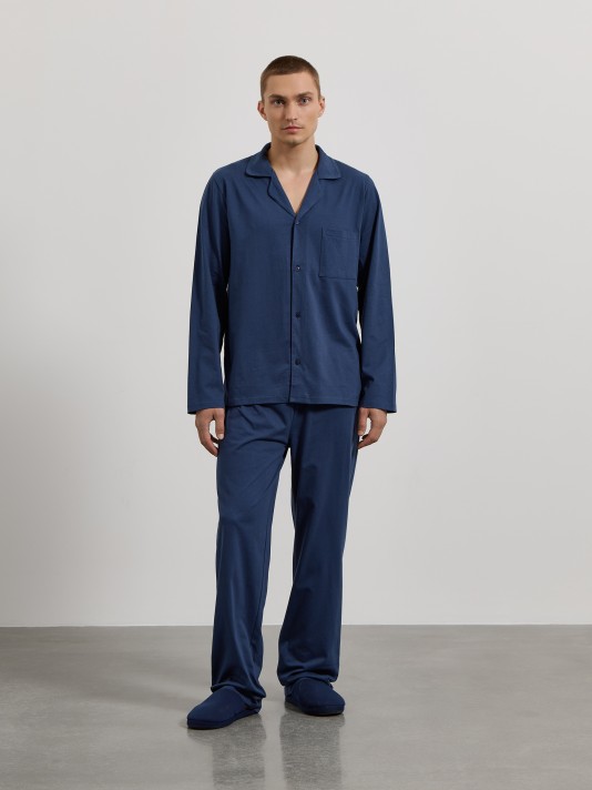 Pijama com camisa com bolso Pijama com camisa com bolso