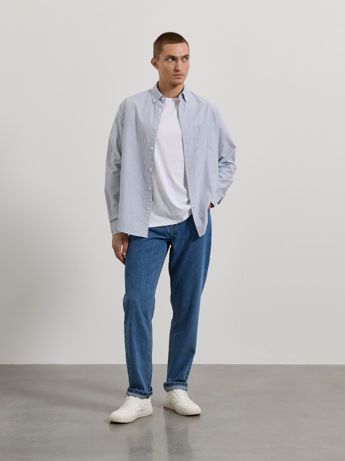 Camisa oxford �s riscas