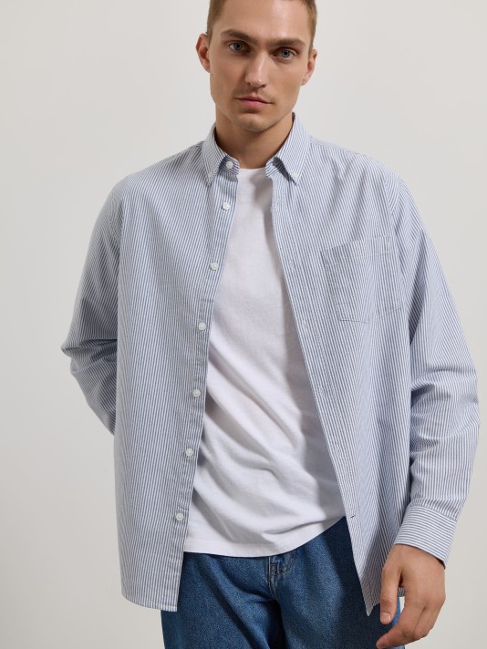 Camisa oxford �s riscas