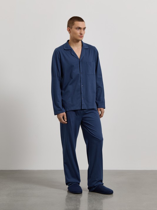Pijama com camisa com bolso Pijama com camisa com bolso
