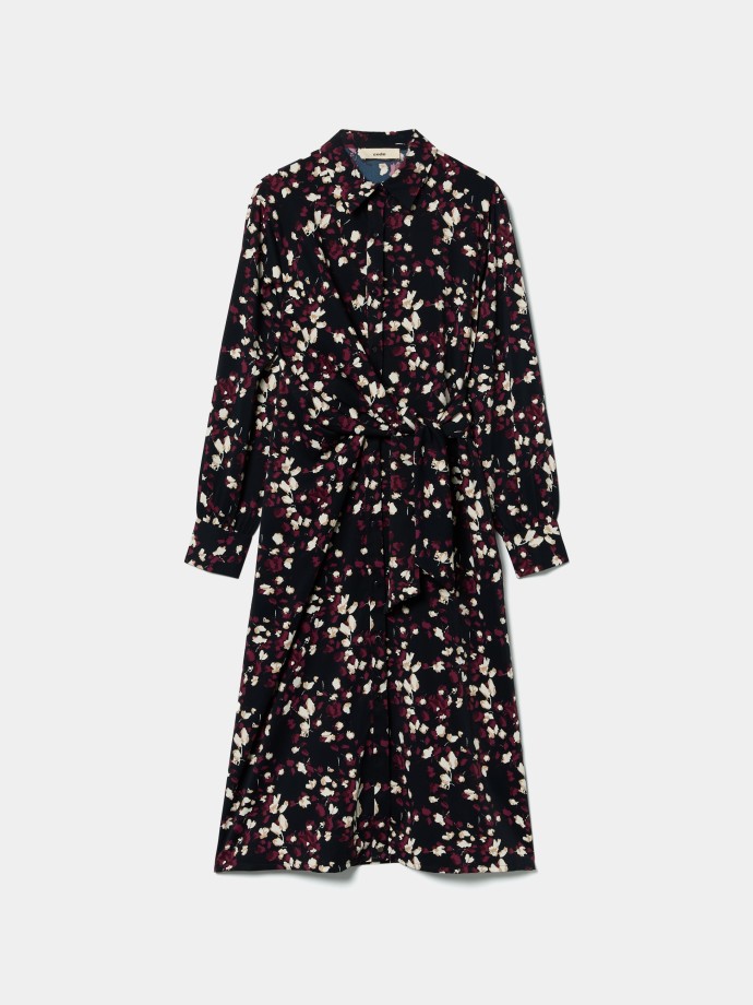 Vestido midi estampado