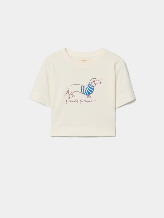 T-shirt cropped estampada T-shirt cropped estampada