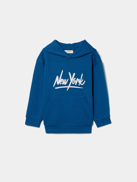 Sweatshirt estampada com carapu�o