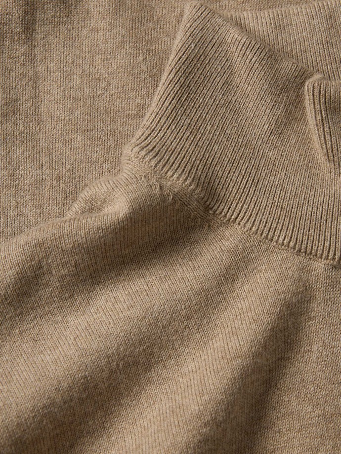 Camisola de malha com fecho