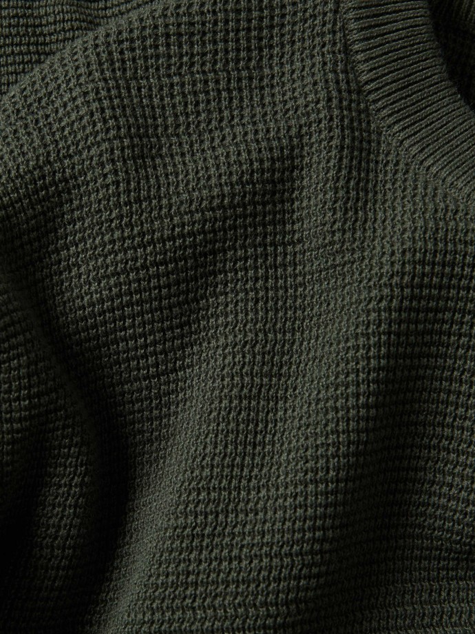 Camisola de malha com decote redondo