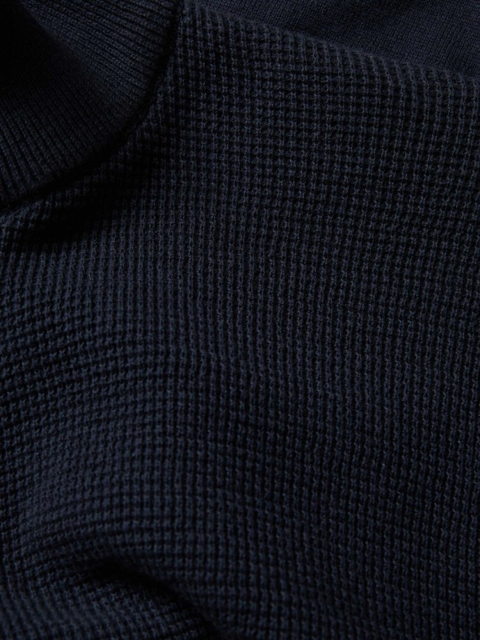 Camisola de malha com fecho