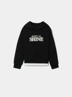 Sweatshirt com carapuço estampada Sweatshirt com carapuço estampada