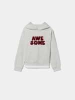 Sweatshirt com carapuço estampada Sweatshirt com carapuço estampada