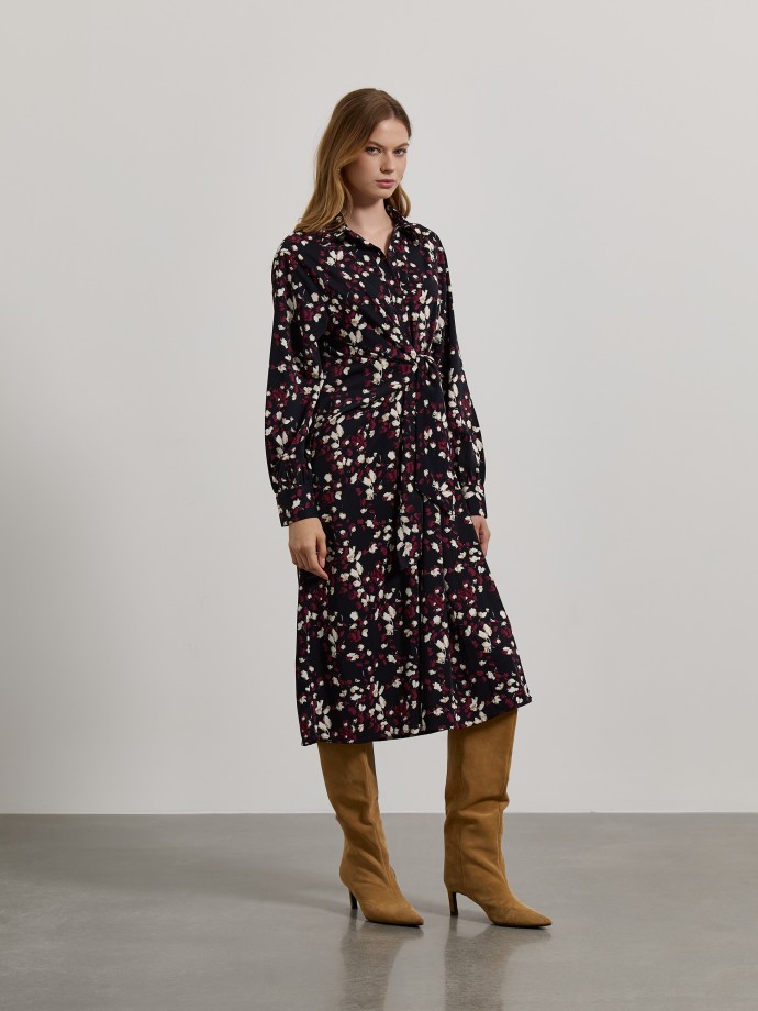Vestido midi estampado